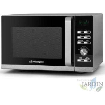 Microondas Orbegozo 700W, 20L, Grill 900W, 6 Niveles de Potencia
