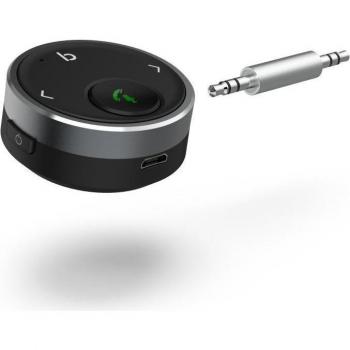 Adaptador Bluetooth 3,5 mm con batería de polímero de litio, negro, duración de 10 horas