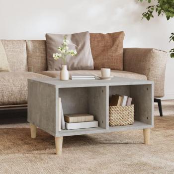 Mesa de centro de madera contrachapada 60x50x36,5 cm en color blanco y negro, diseño brillante y moderno, ideal para salón o comedor