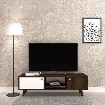 Minar design Mueble Tv De Fibra De Madera Y Blanco40x135x40 cm