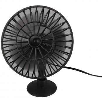 Sedeta 12V portátil mini vehículo de camiones Cool ventilador de aire de adsorción negro