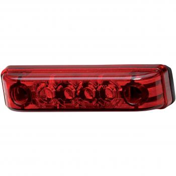Piloto posterior LED HELLA VALUEFIT 24V - 2TM 357 010-111 - Color de lente: Rojo - Cable: 150mm - Conector: Terminal de cuchilla - Cantidad: 1