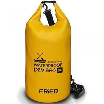 FRiEQ Livianas y Durables pack de bolsas secas para actividades al aire libre - Bolsa a prueba de agua garantizada - Perfecta para navegación / Kayak / Pesca / Rafting / Natación / Flotación / Camping - Protección de móviles / Cámaras / Vestimenta /
