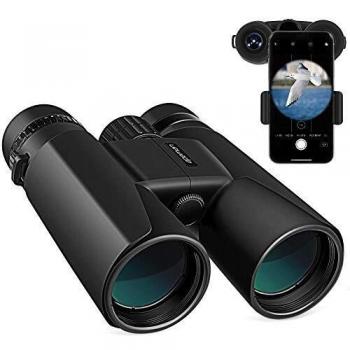 APEMAN 10X42 HD Prismáticos Profesionales con Prismas BaK4 y FMC,Ideales para Observación de Aves, Caza, Eventos Deportivos, Viajes y conciertos con Adaptador de Teléfono