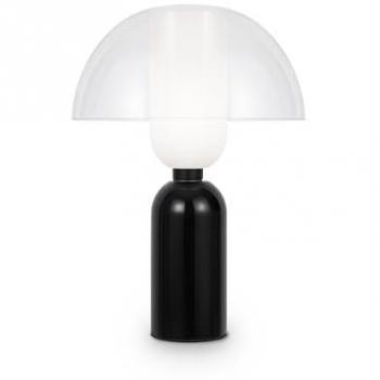 Lámpara de mesa Maytoni Memory, negra, altura 42 cm, cerámica