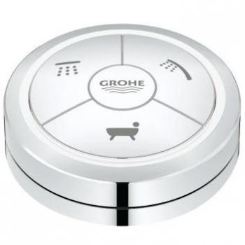 Control remoto Grohe 48114 cromado con selección de chorros y garantía de 5 años
