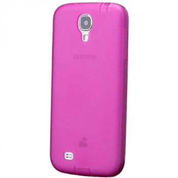 Samsung Galaxy S4 | iCues TPU de Matt tapó Rosa | Transparente lámina protectora caso de la piel Claro Claro gel de silicona transparente de protección [protector de pantalla, incluyendo] Cubierta Cubierta Funda Carcasa Bolsa Cover Case