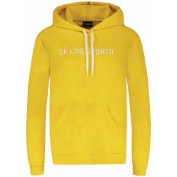 Le Coq Sportif Nr°1 Sudadera Con Capucha Mujeres - Amarillo, características: sudadera con capucha, color amarillo y blanco, talla M, diseño de la marca Le Coq Sportif