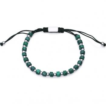 Pulsera Magnum Viceroy con Malaquita y Bolas de Acero
