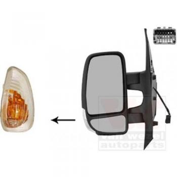 Espejo retrovisor VAN WEZEL 3799807, tipo: espejo retrovisor, características: diseño específico para vehículos, ajuste manual, cristal plano, con soporte de montaje incluido