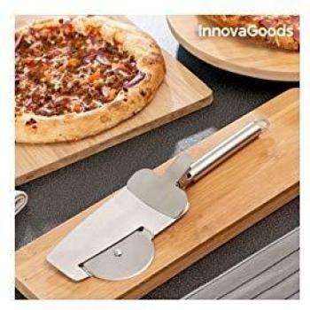 Innovagoods IG813215 Cortador De Pizza 4 En 1 Nice Slice, Plata, Plateado