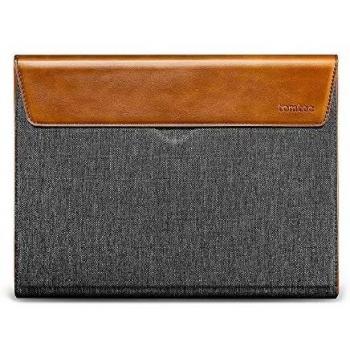 tomtoc Funda Protectora Portátil para 14-Pulgadas MacBook Pro 2021, 15 MacBook Pro con Touch Bar 2016-2019 A1990 A1707, Bolsa de Cuero PU Resistente a Salpicaduras