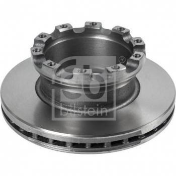 Disco de freno FEBI BILSTEIN 106339 con características de alta calidad, fabricado en acero, diseño ventilado, diámetro de 280 mm, grosor de 25 mm, adecuado para vehículos específicos y garantiza un rendimiento