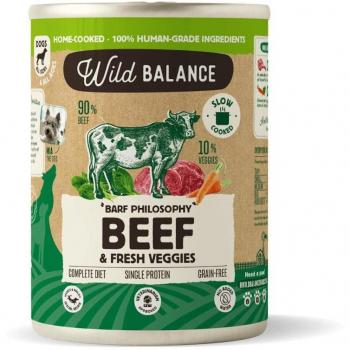 Wild Balance Comida Húmeda para Perros Adultos Ternera y Verduras 400g