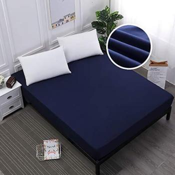 PICTURESQUE Protector de Colchón Impermeable Funda de Colchón Cubre Colchón Transpirable 140X200cm Azul Marino