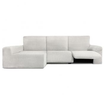 Funda para chaise longue de brazo largo izquierdo Eysa JAZ Blanco 180 x 120 x 360 cm