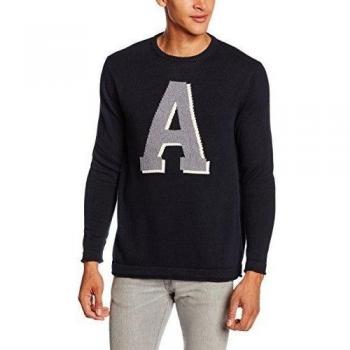 Springfield Boc Intarsia Letra GG7, Jersey para Hombre, Marine Blue, M