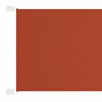 Toldo vertical de tela oxford 140x360 cm en terracota, blanco, antracita y beige