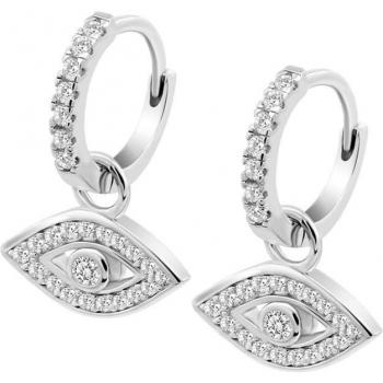 Pendientes Lotus Silver LP3627-4/1 Mystic Ojo Turco de Plata con Circonitas para Mujer