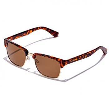 HAWKERS Classic Valmont Gafas de Sol Polarizadas Cuadradas Marrón Carey para Hombre y Mujer