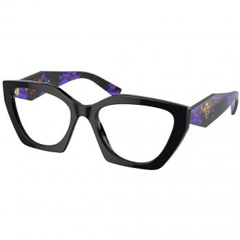 Prada PR 09YV 19S1O1 Women's Eyeglasses Black Size 54 (Frame Only) - Blue Light Block Available