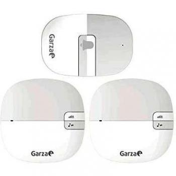 Garza - Timbre Inalámbrico Exterior con Ip44 para Casa. Llamador Eléctrico para Puerta de 220V, Pulsador Resistente A Salpicaduras Y Polvo, 2 Receptores, Alcance 260M, Portátil, 36 Melodías, Blanco