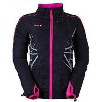 Izas Laima - Chaqueta de running para mujer, color negro / fucsia, talla XS