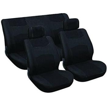 Juego de fundas para asientos de coche Carpoint 6 piezas negro