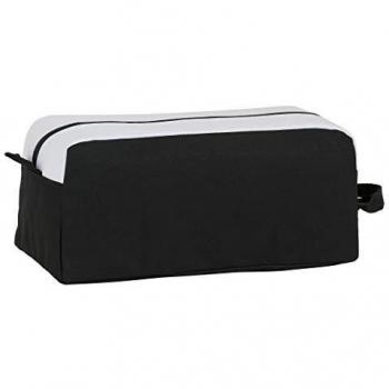 Safta- Real Madrid Accesorio de Viaje- Bolsa para Zapatos, Color Blanco/Negro, 340x180x150 mm