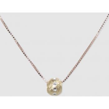 Colgante Sunset de plata dorada con circonitas