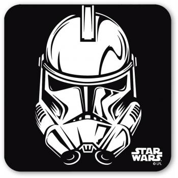 Logoshirt - Guerra de Las Galaxias Posavasos - Star Wars Coaster - Clone Trooper - Coloreado - Diseño Original con Licencia