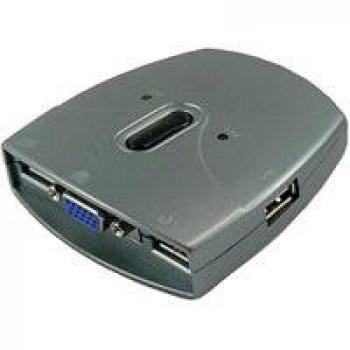 Interruptor KVM USB de 2 Puertos Sedna con VGA, Resolución 1920 x 1440 Pixels, Color Gris