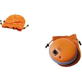 Scaldino Eléctrico DCG HW9006 de 500W con Autonomía de 3 Horas y Recarga en 8 Minutos, Color Naranja con Funda