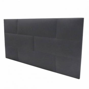 Cabecero Juvenil Tapizado Cube Mini Ladrillo Color Gris 106x54x3 cm