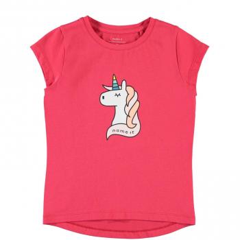 NAME IT Camiseta Manga Corta Niña Pin - 158-164, Hibiscus