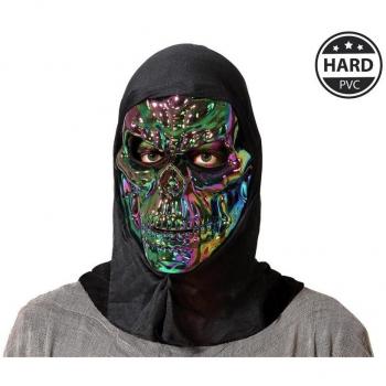 Máscara de Calavera Verde y Morada