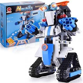 CIRO Bloques de Construcción, Robot Juguete con Función de Sensor de Infrarrojos y Voz, Juego Educativo Regalos para Niños