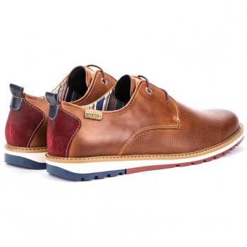 Pikolinos Berna Brown Calfskin Leather Men's Laced Casual Shoes