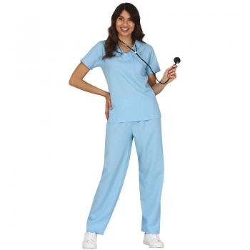 Disfraz de Enfermera Azul para Mujer