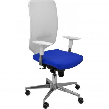 Silla de Oficina Ossa Similpiel Blanca y Azul