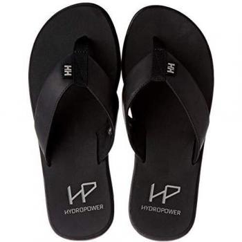 Helly Hansen Seasand Leather, Sandalias de Punta Descubierta Hombre, Negro