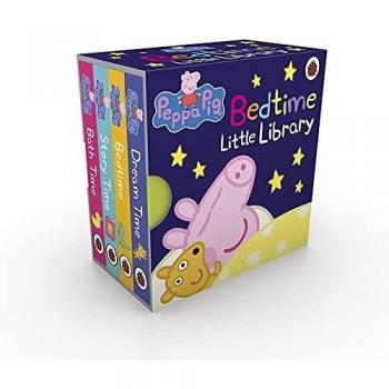 Peppa Pig: Biblioteca Nocturna de Cuentos - Conjunto de libros para dormir, incluye 3 libros ilustrados, edad recomendada de 2 a 5 años, fomenta la lectura y la imaginación