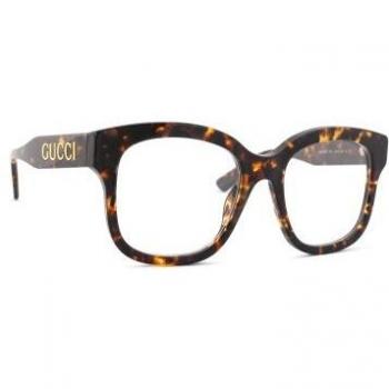 Gucci GG1155O 003 51 Stylish Optical Glasses, Brown, Female, Size: 51 MM