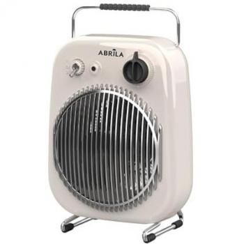 Termoventilador Eléctrico Martinica 2000W Blanco-Negro con Termostato Regulable, Asa y Protección Antivuelco (35,4x21,8x15,5 cm)