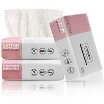 GothicBride Toallitas Secas de Algodón 100% Us-Algodón Toallitas para Bebés Toalla Facial Desechable Algodón Natural y Biodegradable para Pieles Sensibles