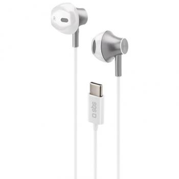 Auriculares Alámbricos In-Ear USB Tipo C con Micrófono - Blanco TEEARTYCMETW