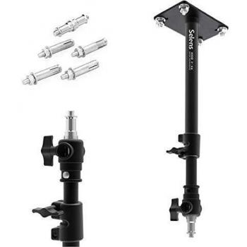 Selens Montaje en Techo de Pared Brazo Articulado 35-55cm Wall Ceiling Mount Boom Arm Ajustable con 3/8 1/4 Rosca para Estudio Fotográfico Fotografía Fotógrafo Foto Vídeo Studio