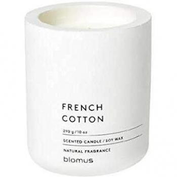 Vela Perfumada FRAGA de Algodón Francés, 290 g, Soja, Diseño de Concreto, 55 horas de Duración