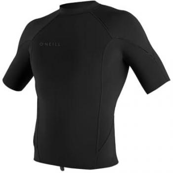 Camiseta neopreno O'Neill Reactor-2 1mm S/S Top negra, manga corta, talla XS