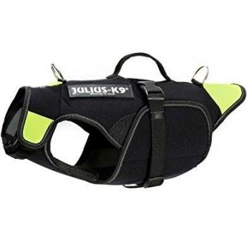 Arnés Multifuncional Julius-K9 Impermeable de Neopreno para Mascotas - Color Negro